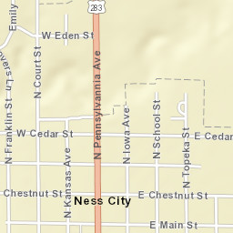 Main Street, Ness City, KS 67560, USA Street Map