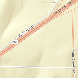 Plum Creek Road & U.S. 169, Osawatomie Street Map