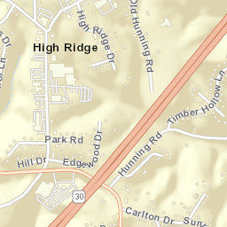 3209 Sunrise Drive, High Ridge, MO 63049 Street Map