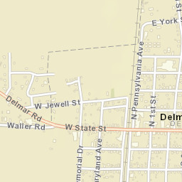 Delmar Delaware Street Map