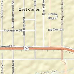 East Canon Colorado Street Map