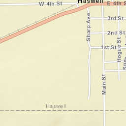 Haswell Colorado Street Map