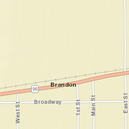 Brandon Colorado Street Map