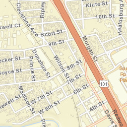 308 Wilson Street, Santa Rosa, CA 95401 Street Map