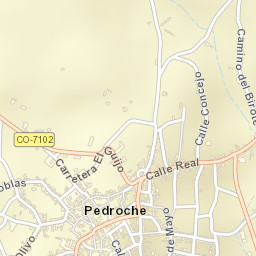 Pedroche Street Map
