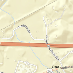 Interstate 64, Ona, WV 25545, USA Street Map