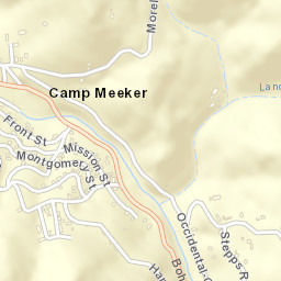 Camp Meeker California Street Map