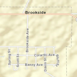 Brookside Colorado Street Map