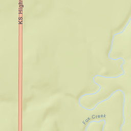 KS-177 Strong City Kansas Street Map