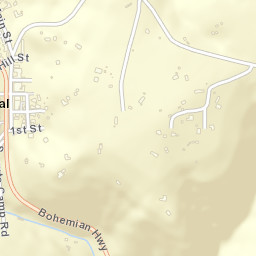 3701-3731 Bohemian Highway, Occidental Street Map