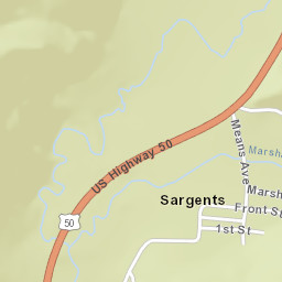 Sargents Colorado Street Map