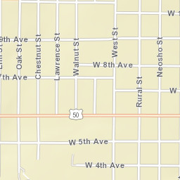 1101-1115 West 6th Avenue, Emporia, KS Street Map