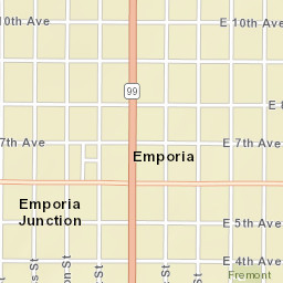 2 W 8th Ave Emporia Kansas Street Map