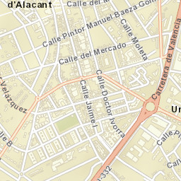 San Juan de Alicante Street Map
