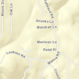 Pine Acres California Street Map