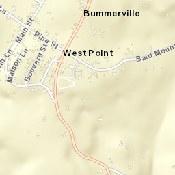 West Point California Street Map