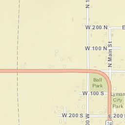 S Center Lyman, Utah Street Map