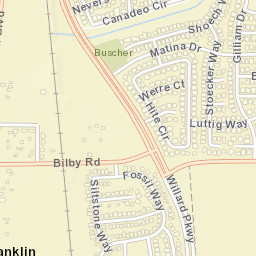 Franklin California Street Map