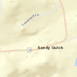 Sandy Gulch California Street Map