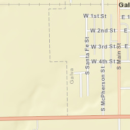 Main St, Galva, KS 67443 Street Map