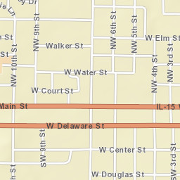 100-134 NW 6th St, Fairfield, IL 62837 Street Map