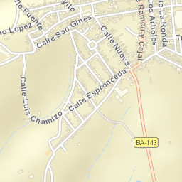 Villanueva del Fresno Street Map