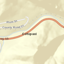 Cotopaxi Colorado Street Map