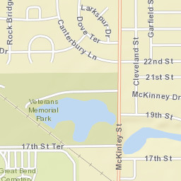 1311 McKinley St, Great Bend, KS 67530 Street Map