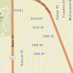 1698 Baker Avenue, Great Bend, KS 67530 Street Map