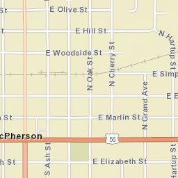 201 South Fisher Street, McPherson, KS Street Map