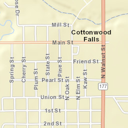 306 Broadway St Cottonwood Falls Kansas Street Map