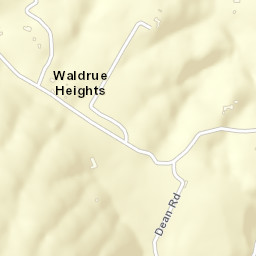 Waldrue Heights California Street Map