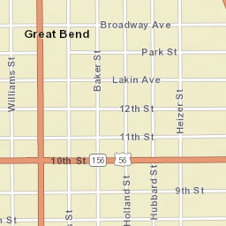 1200-1298 Holland St, Great Bend, KS 67530 Street Map