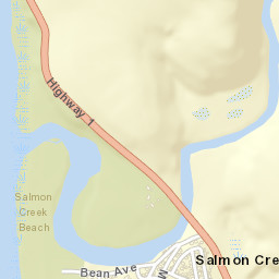 Salmon Creek California Street Map