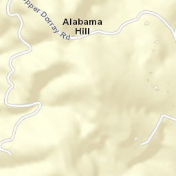 Alabama Hill California Street Map