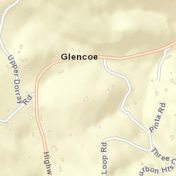 Glencoe California Street Map