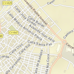 Aspe Street Map