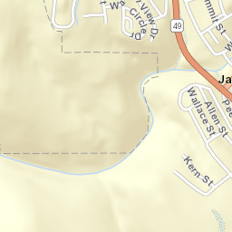 Jackson California Street Map