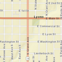 624-798 South Bell Avenue, Lyons, KS Street Map