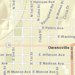 100 W Peters Ave Owensville, Missouri Street Map