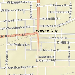 South Main Street Wayne City IL 62895 Street Map