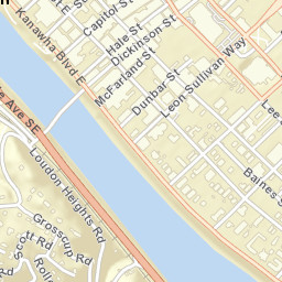 South Side Bridge, Charleston, WV 25301 Street Map