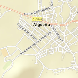 Algueña Street Map