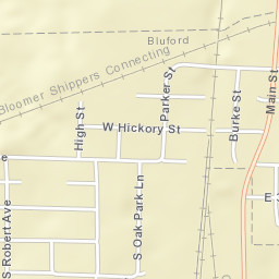 13401-13499 N Markhan City Ln Bluford IL Street Map