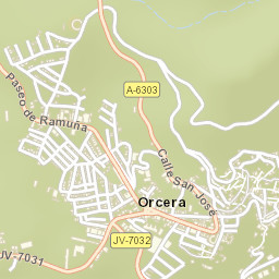 Orcera Street Map