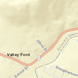 Valley Ford California Street Map