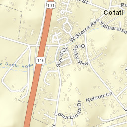 301-351 West Sierra Avenue, Cotati, CA  Street Map