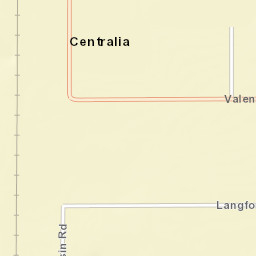 Centralia California Street Map
