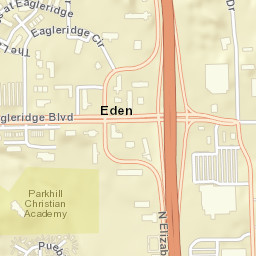 Eden Colorado Street Map