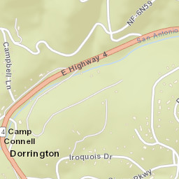 Camp Connell California Street Map